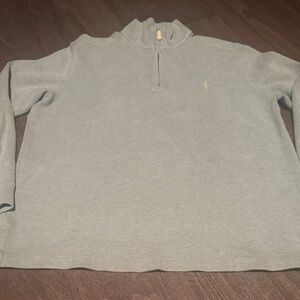 Polo Ralph Lauren Light Olive-Gray Zip-Up Sweater-Size M
